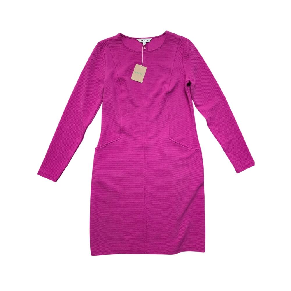 NWT Boden Ellen Ottoman Dress Pink Size 6R